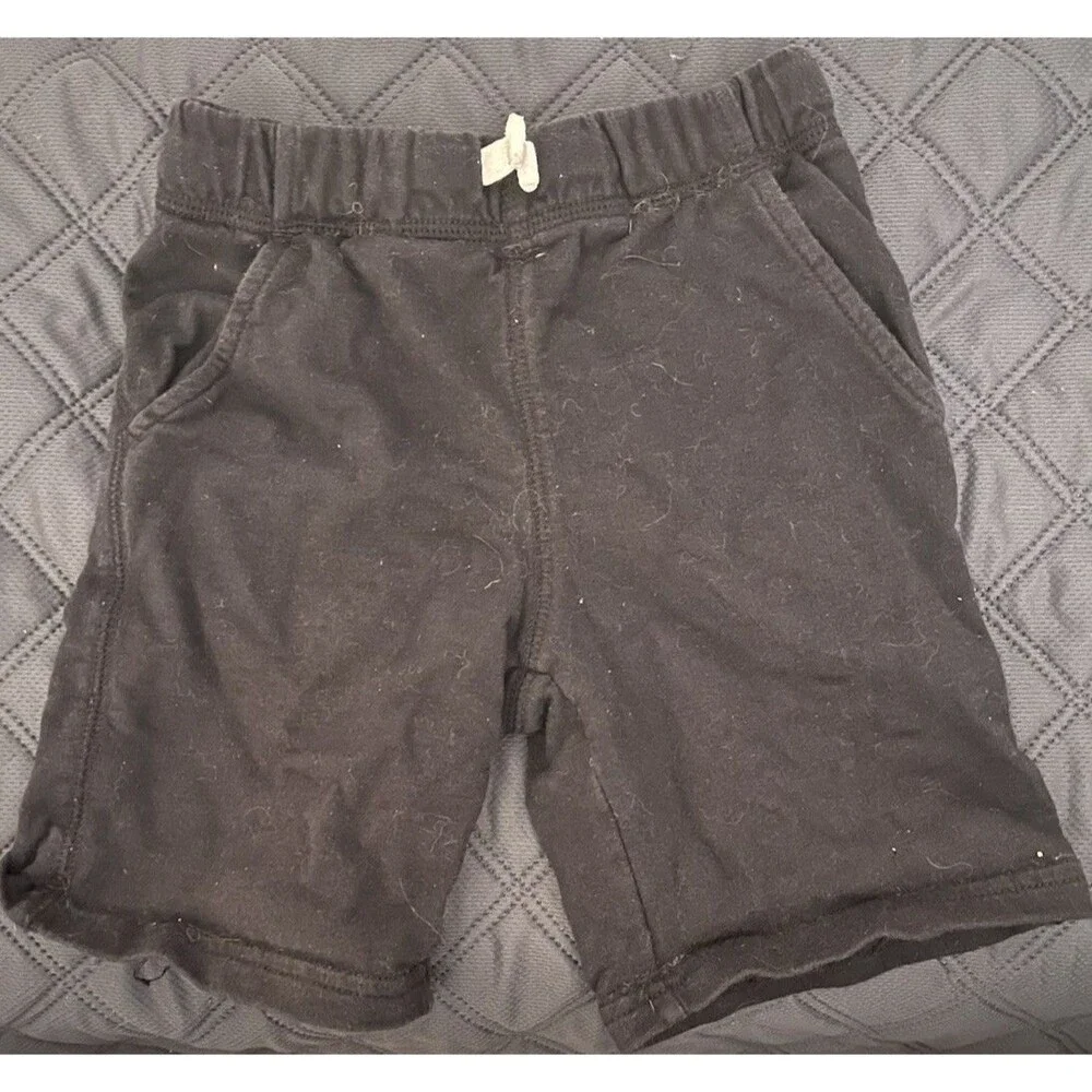 Carter's Boy Navy Black Pull-On Shorts Sweatshorts Size 6